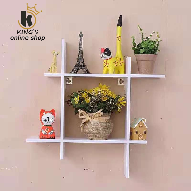 1-Square Hanging Wall Shelf Rack Decorate | Shopee Philippines