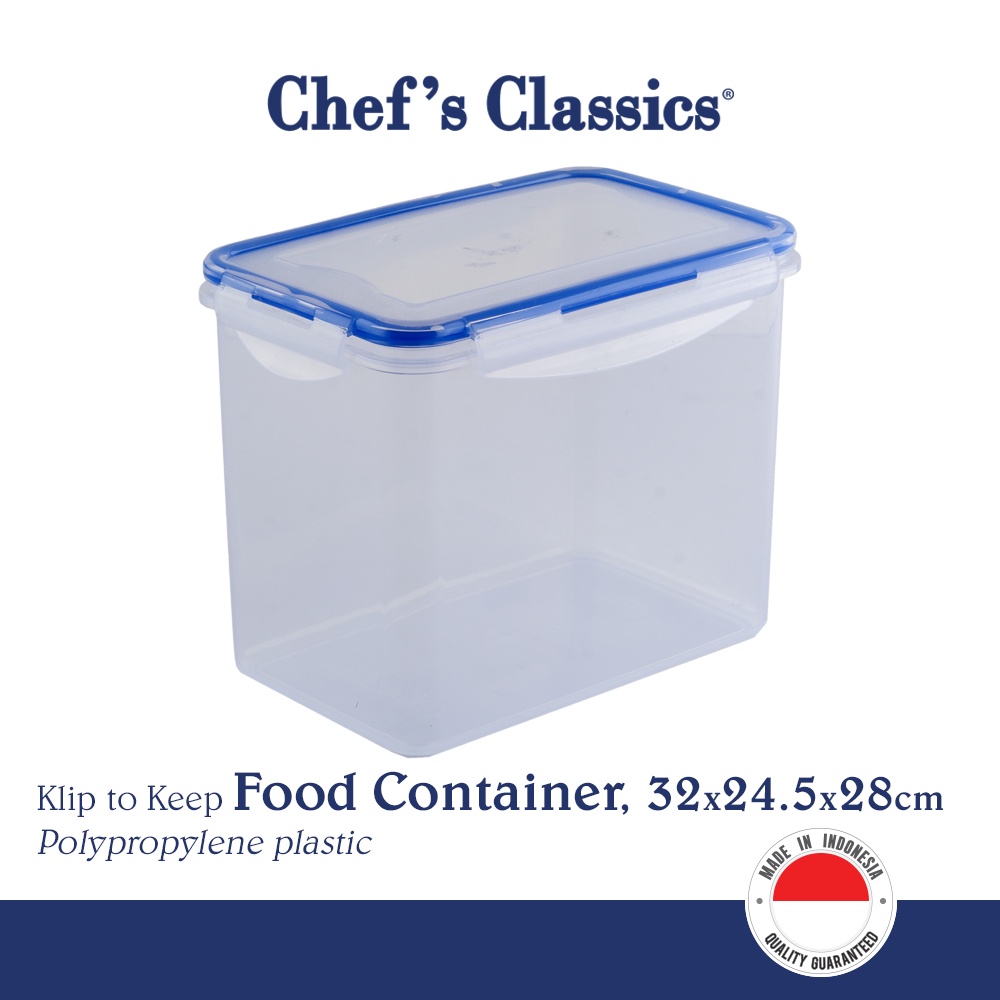 Chef's Classics Klip To Keep Airtight Food Container, 32x24.5x28cm ...