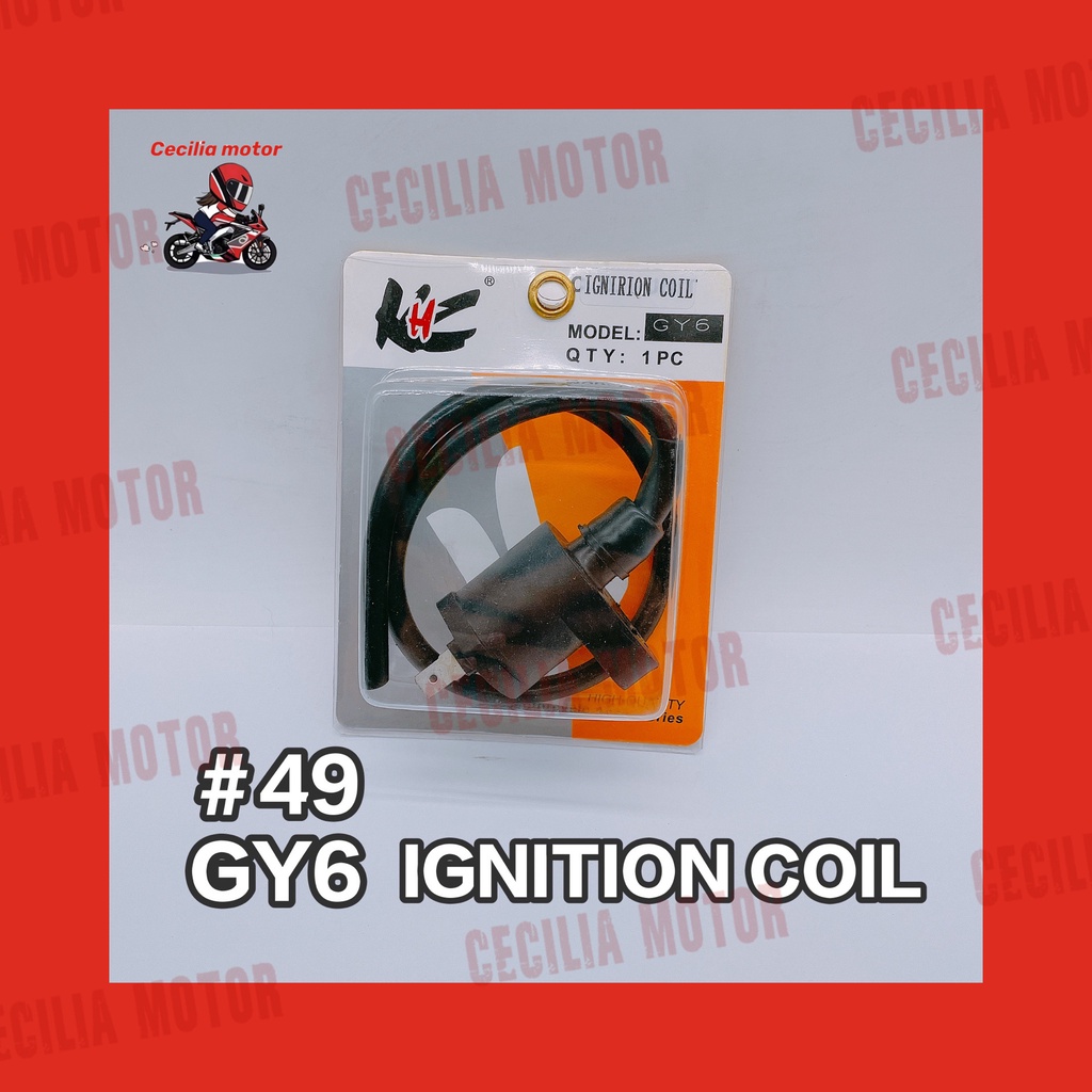 MOTORCYCLE IGNITION COIL UNIVERSAL SUZUKI DIO GY6 XRM110 XRM125/WAVE