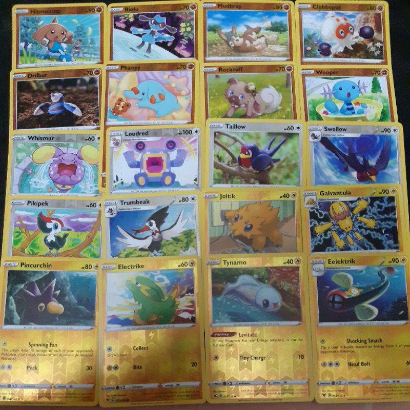 Pokemon Card TCG Vivid Voltage Hitmontop/ Riolu/ Rockruff/ Phanpy