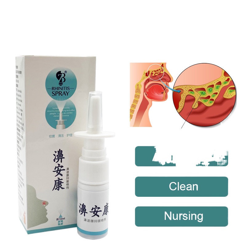 10ML Nasal Spray Nose Sprays Relieves Acute/Chronic Rhinitis Sinusitis Nasal Drops Restores