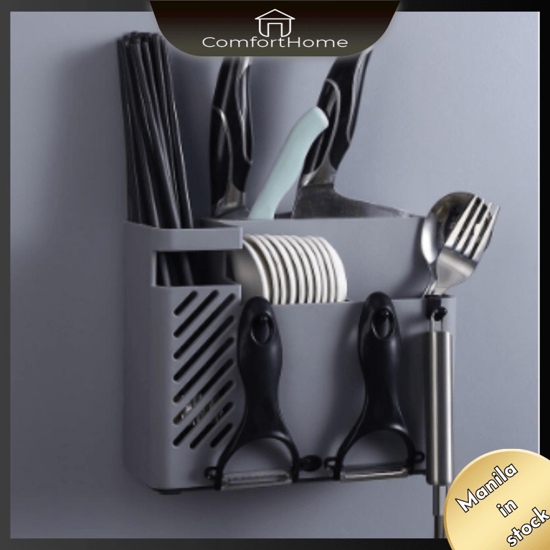 spoon and fork organizer with cover P066 COD【Manila Spot】Creative