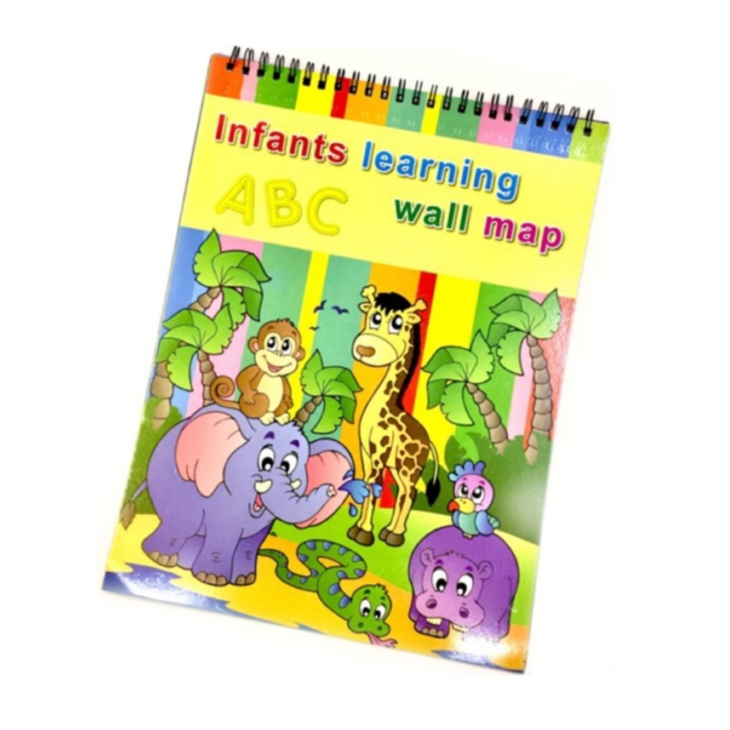 #4AX-02 INFANTS LEARNIG WALL MAP FOR KIDS LEARNING | Shopee Philippines