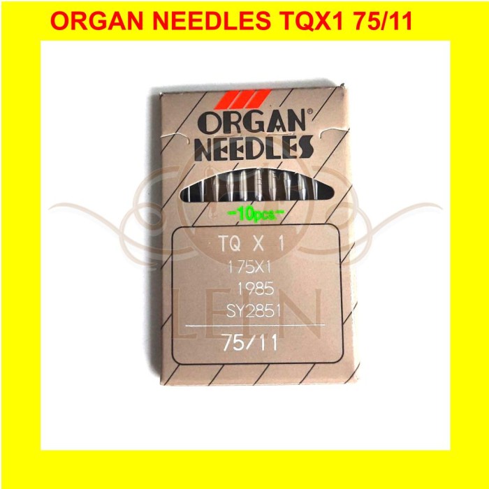 MESIN Organ Needles TQx1 11 Ori Japan TQ X 1 LEEN Button Mounting ...