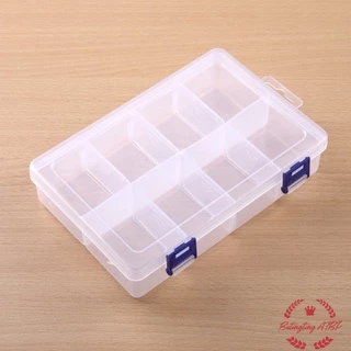 8 Compartment Adjustable Plastic Storage Box Jewelry/Tool