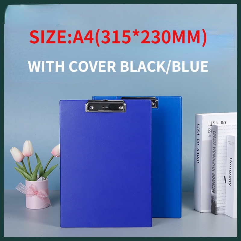Clipboard With Cover A4 Leather/Plastic/Wood Type Foldable Clipboard