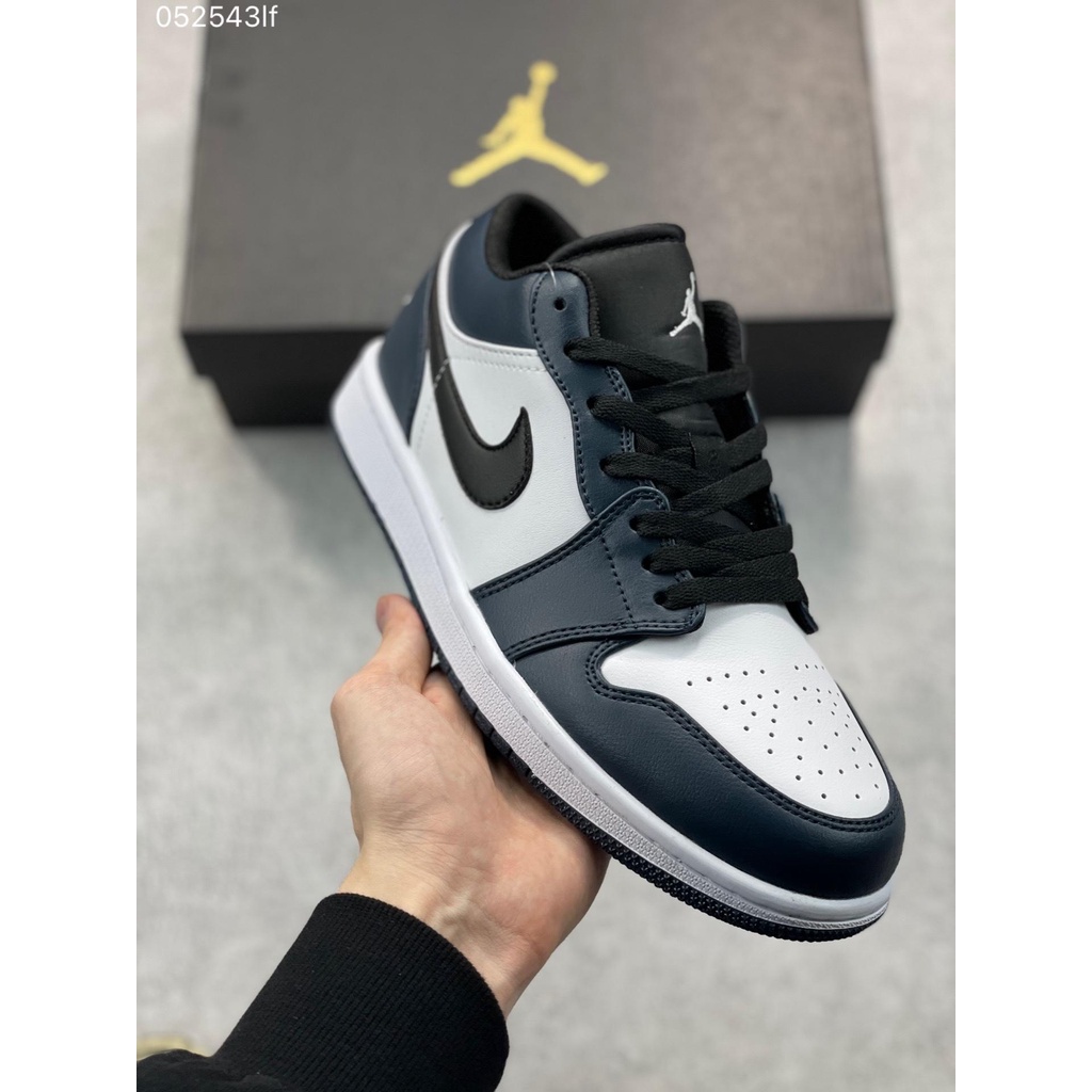 Air Jordan 1 Low Obsidian Low Top Official Synchronized New Color Grade ...