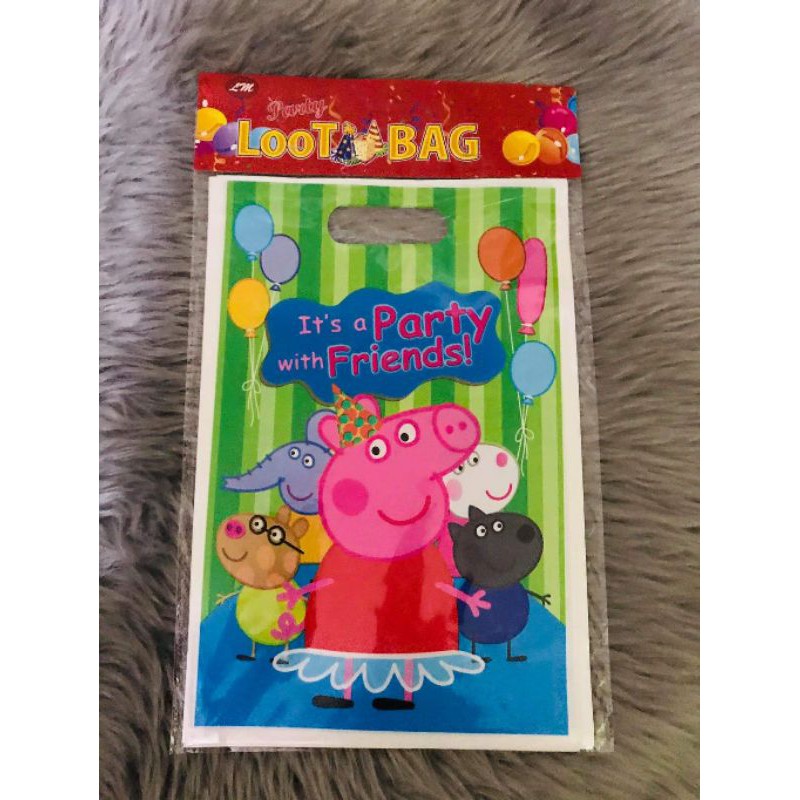 Peppa Pig Loot bags 10's Shopee Philippines