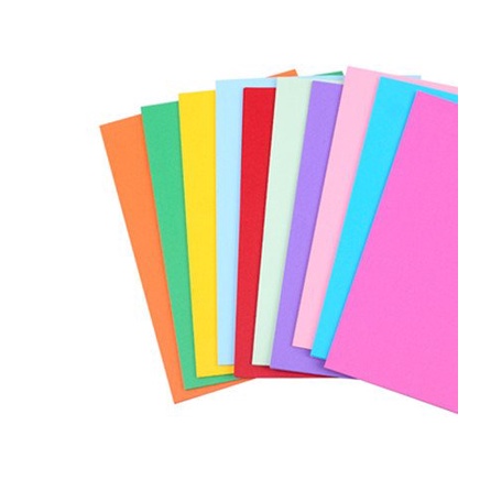 Colored Paper - 10 pcs Assorted Colors per Pack | Shopee Philippines