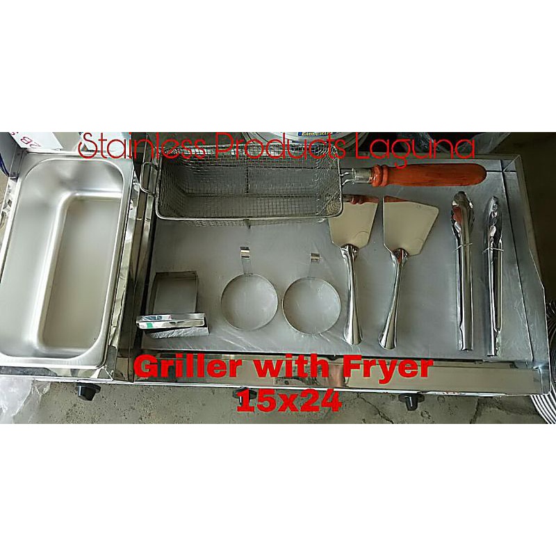 Burger griller with deep fryer best sale