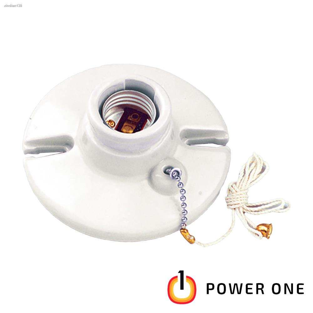 Surer 714 Porcelain Pull Chain Receptacle, E27 (White) Shopee Philippines
