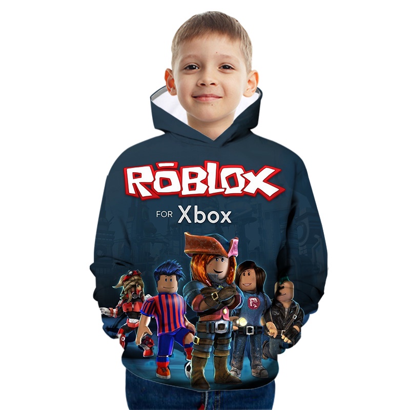 Roblox Hooded Graphic Tee ROBLOX Hoodie Children's Game Printed