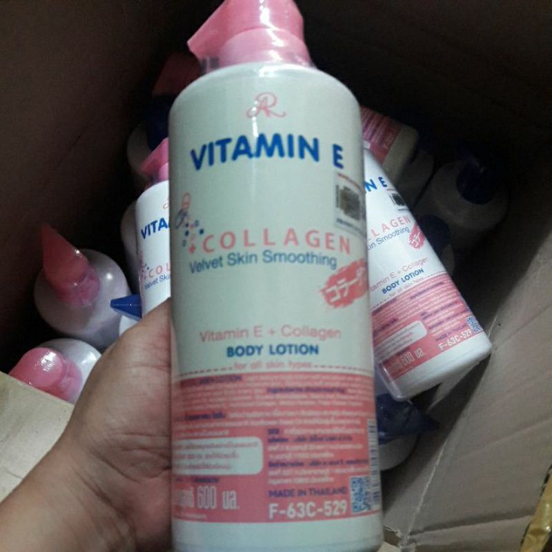 AR VITAMIN E COLLAGEN VELVET SKIN SMOOTHING LOTION 600ml, Vitamin E