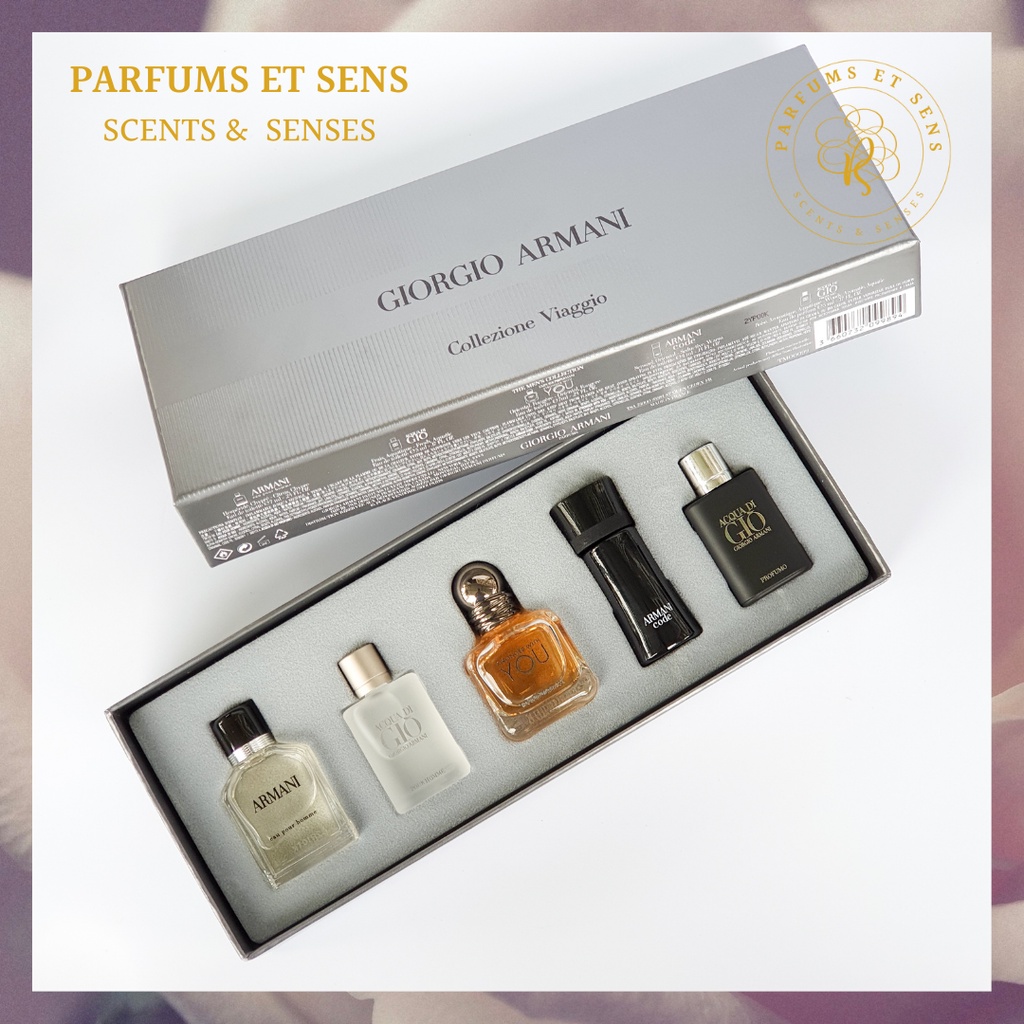 Giorgio Armani Fragrance Travel Exclusive Gift Set Miniature Perfume Collection for Men Shopee Philippines