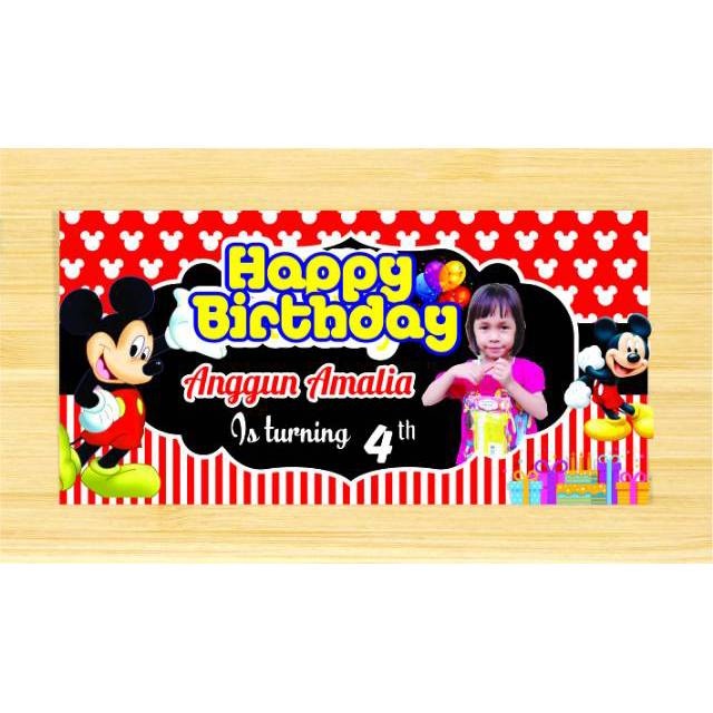 10x5 cm birthday stickers label pony cars birthday stickers name ...