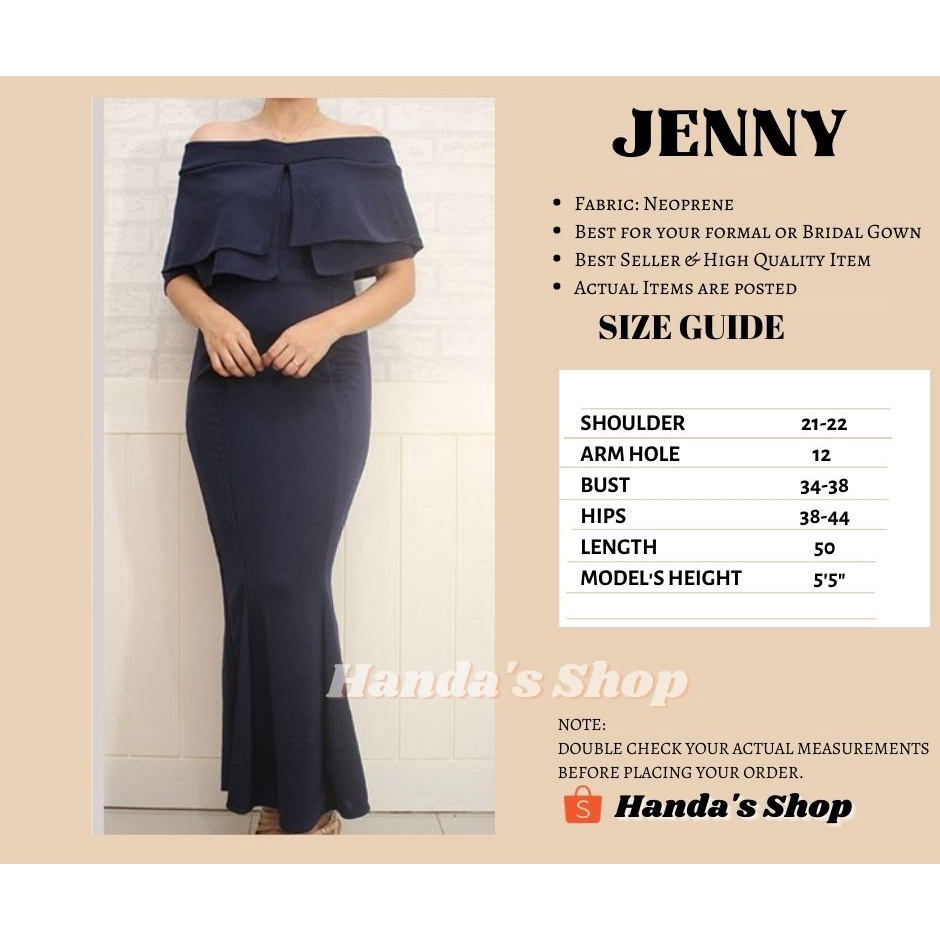 JENNY FORMAL DRESS FOR YOUR SPECIAL OCCASION / ENTOURAGE/ABAY/ NINANG