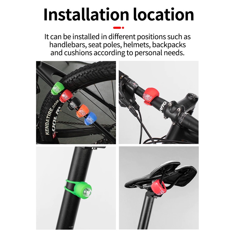 Rockbros Bullfrog LED Tail Light MTB Road Bike Fixie Bike | Shopee ...