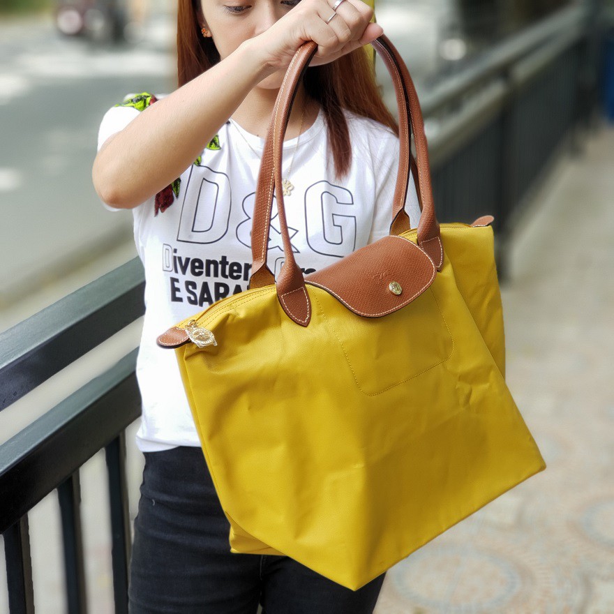 Longchamp mustard best sale