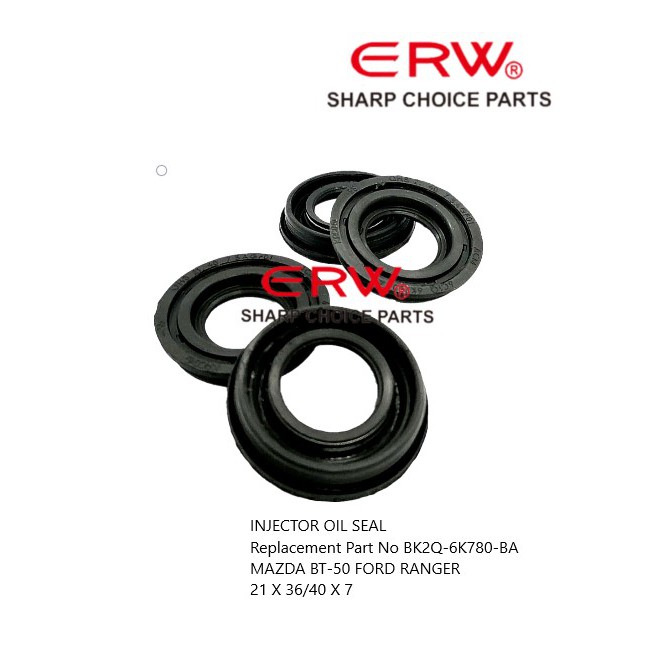 INJECTOR OIL SEAL Replacement Part No ( BK2Q6K780BA ) MAZDA BT50