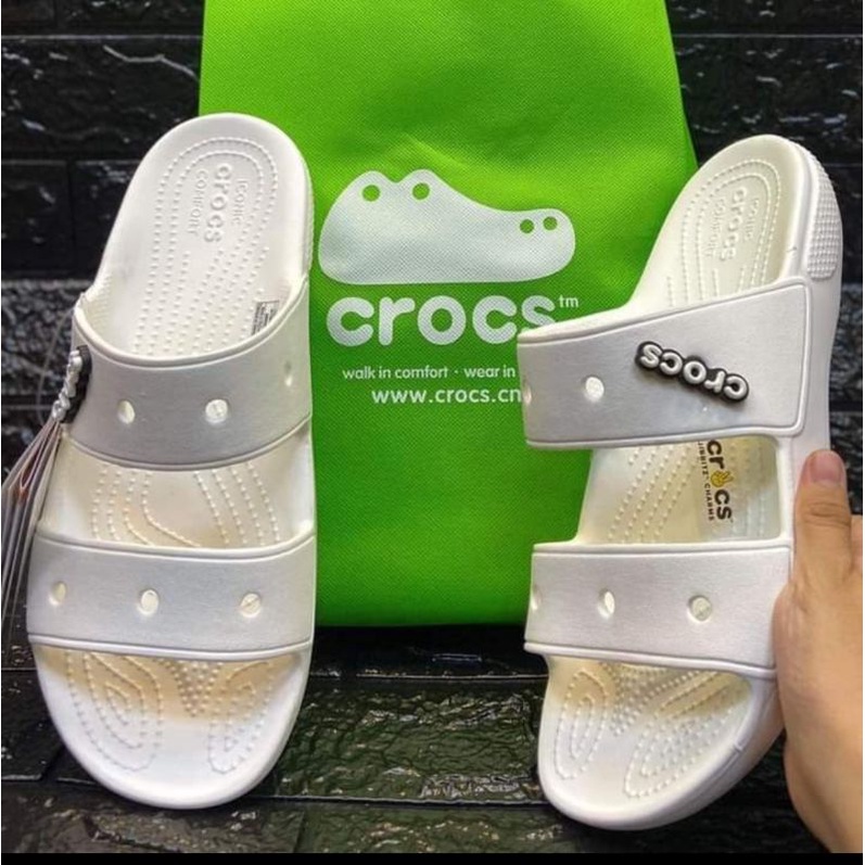 Crocs with straps hot sale