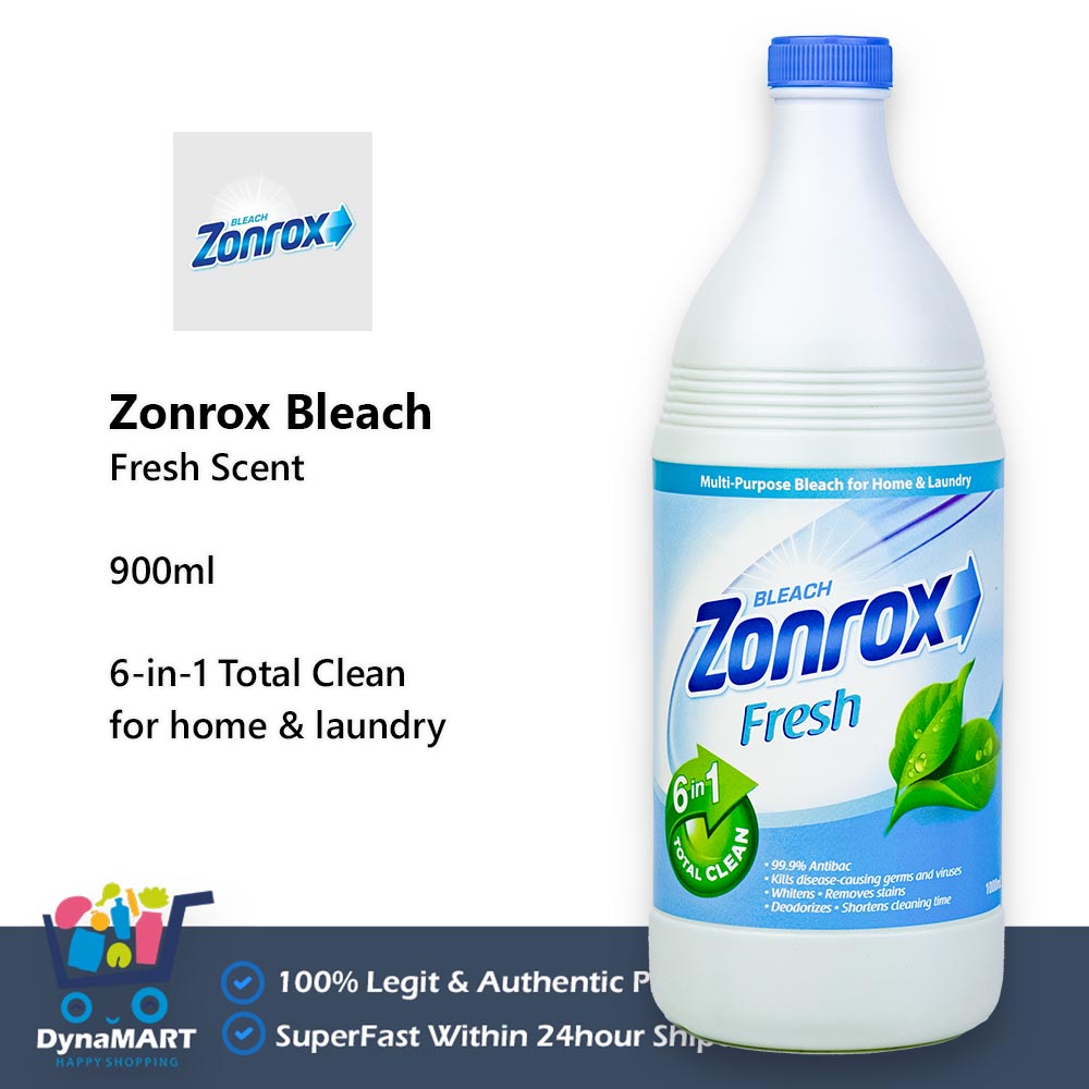 Zonrox Bleach Fresh Scent 6in1 Total Clean 900ml 99.9 Antibac
