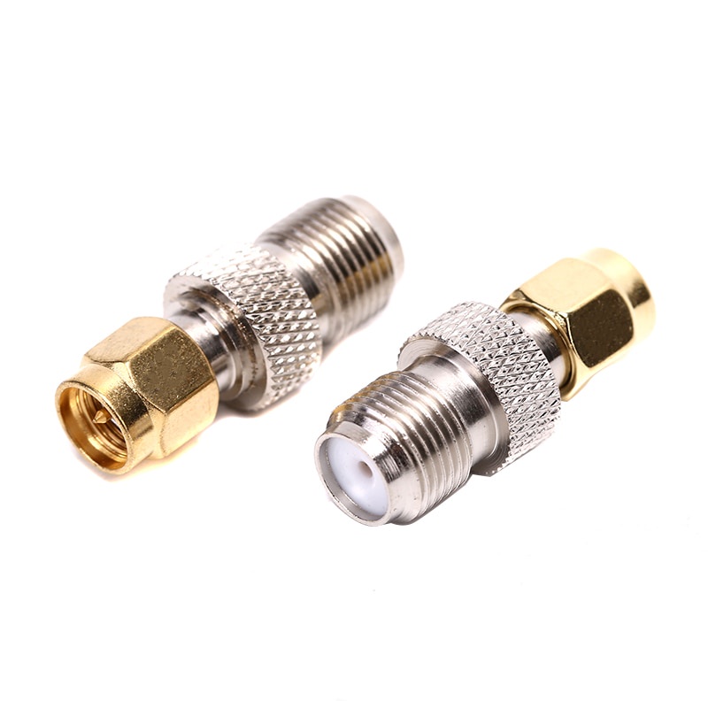 F-Type Male To SMA Female Coaxial Adapter – Straight Connector For RF Projects & Antenna Setups