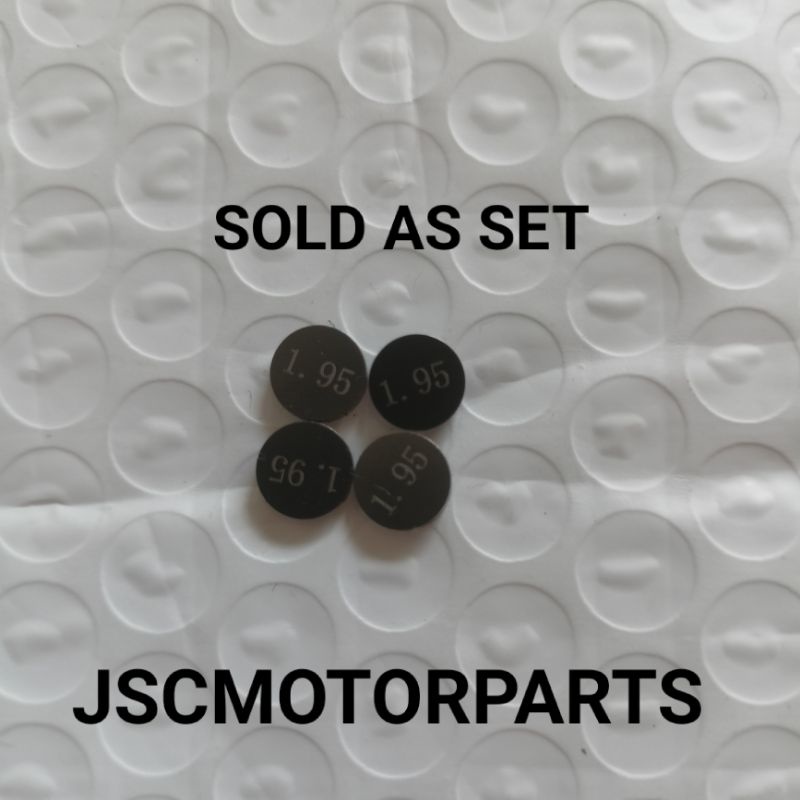 RAIDER CARB/ RAIDER FI/GSX150 VALVE TAPPET SHIMS 4 PCS 1.95MM2.65MM