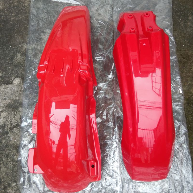 Yamaha DT 125 - Front Fender & Rear Fender Color RED Flexible | Shopee ...