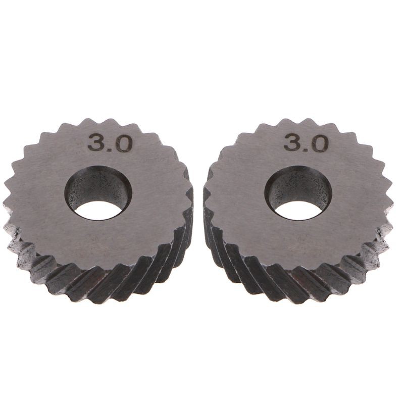 AOT.2pcs Diagonal Linear Knurl Wheels Knurling Knurler Tool 1.0/1.2/1.8 ...