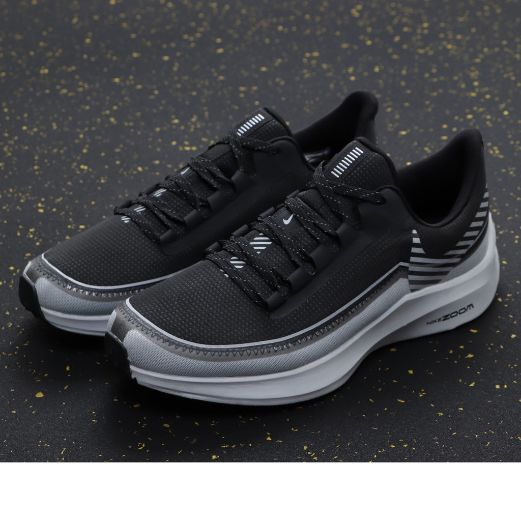 100 Original Nike Zoom Winflo 6 Shield Black Mesh Breathable