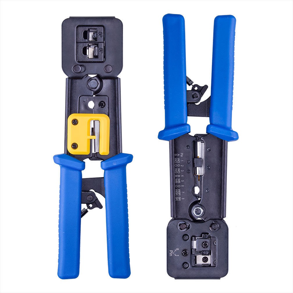 Heavy Duty Rj45 Crimper Tool 6P8P Ez End Pass Through HT317
