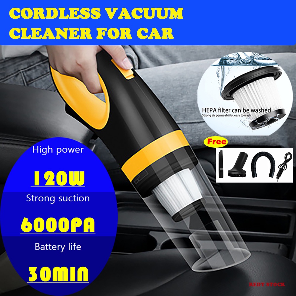 (Clearance sale) 6000PA Wireless Vacuum Cleaner Portable Handheld Mini