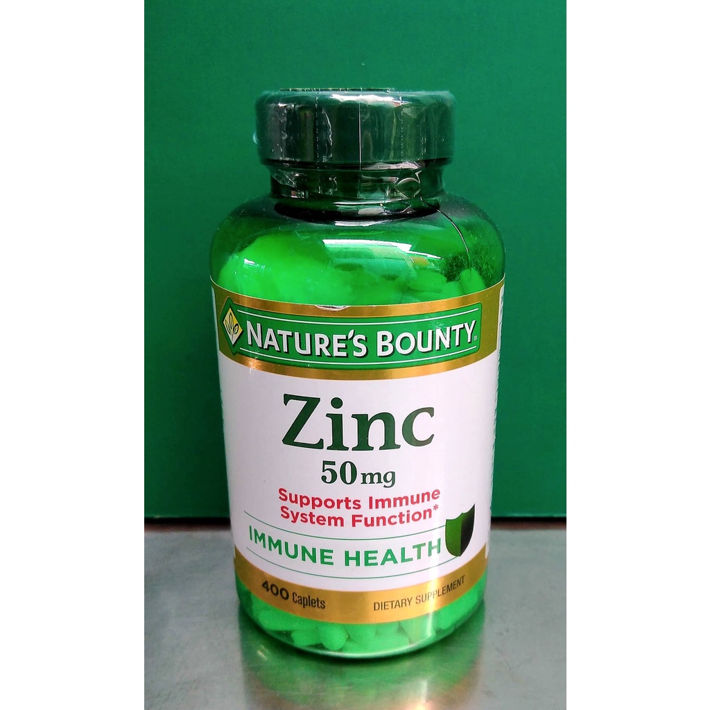 Nature's Bounty Zinc 50 mg (400 tablets) Shopee Philippines