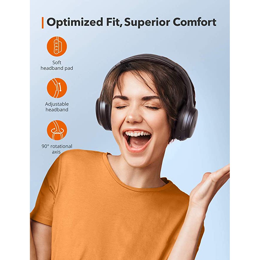 Soundsurge 90 hybrid anc headphones with 35h playtime hotsell