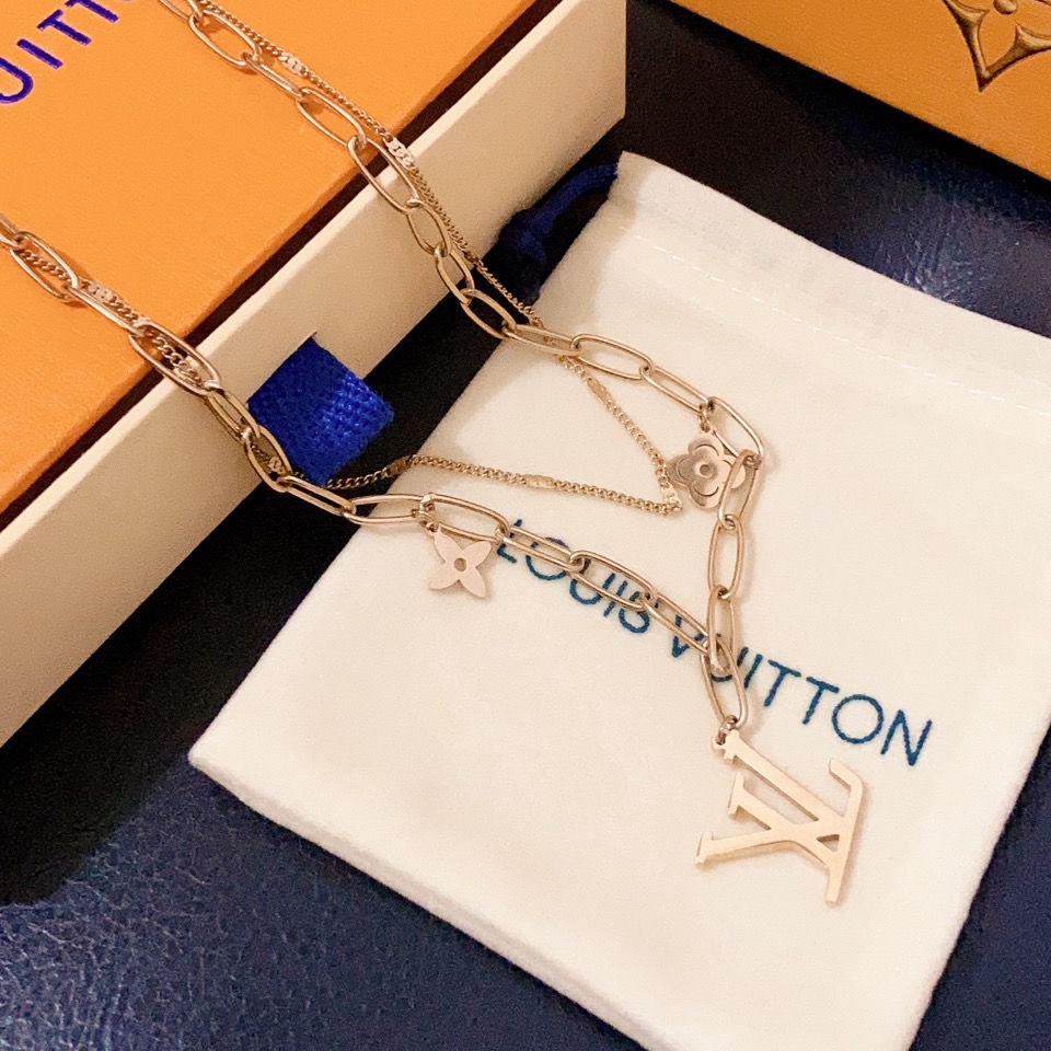 Louis vuitton deals layered necklace