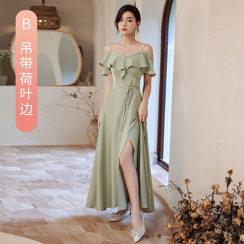 green emerald velvet dress GREEN ONE-SHOULDER CAPE DRAPED SILK DRESS | CULT MIA main image 1