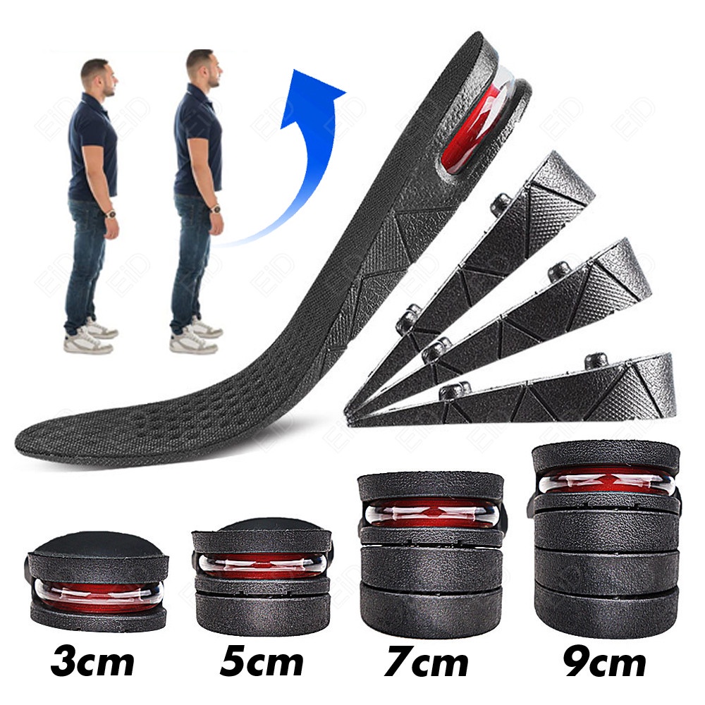 EiD Insoles for shoes Height Increase Insole Cushion 3-9cm Height Lift  Adjustable Cut Shoe Heel Insert Taller Women Men Unisex
