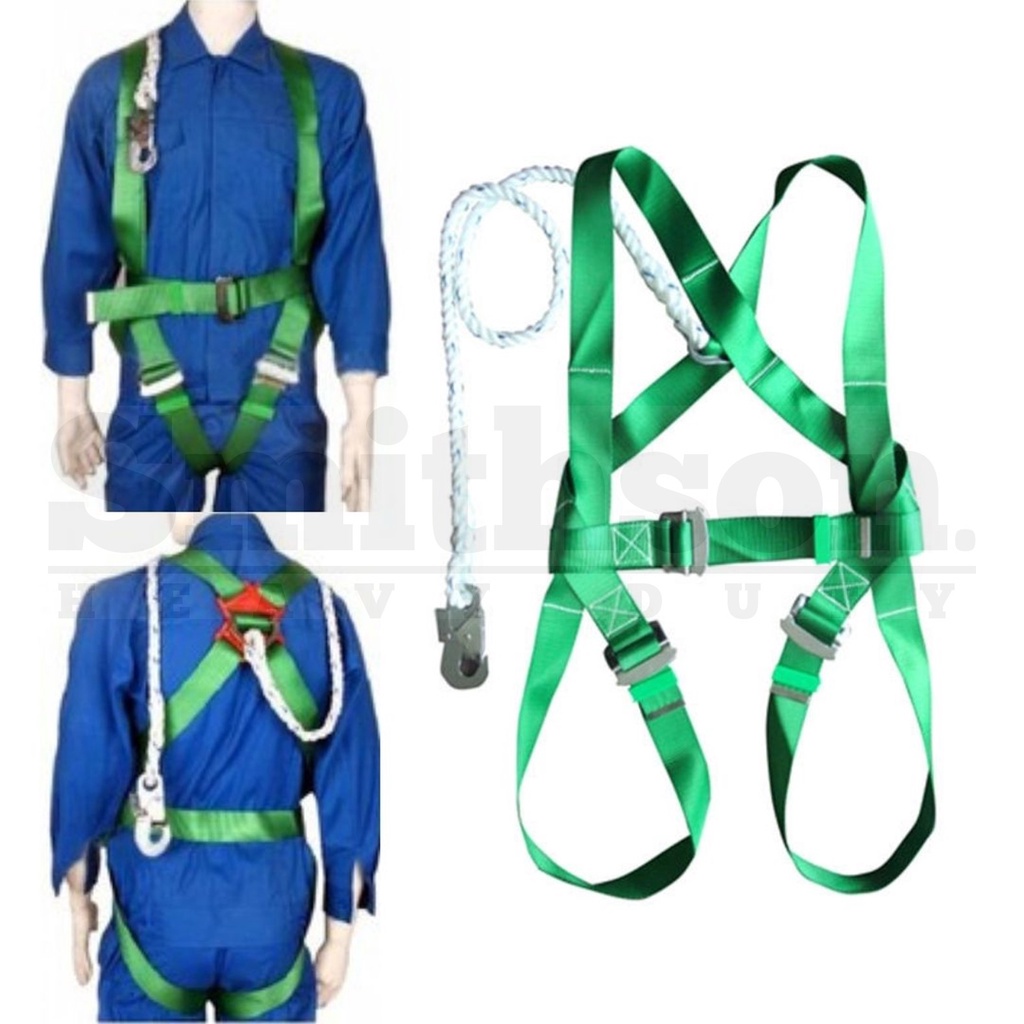 rock climbing sports COD Full Body Harness Safety Lanyard Hook Strap
