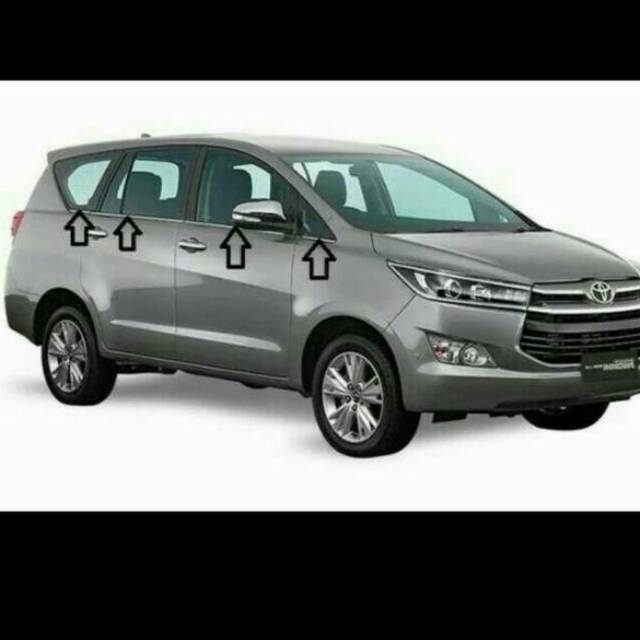 List of side glass trim for Toyota Innova INOVA reborn 2016 to 2026 ...