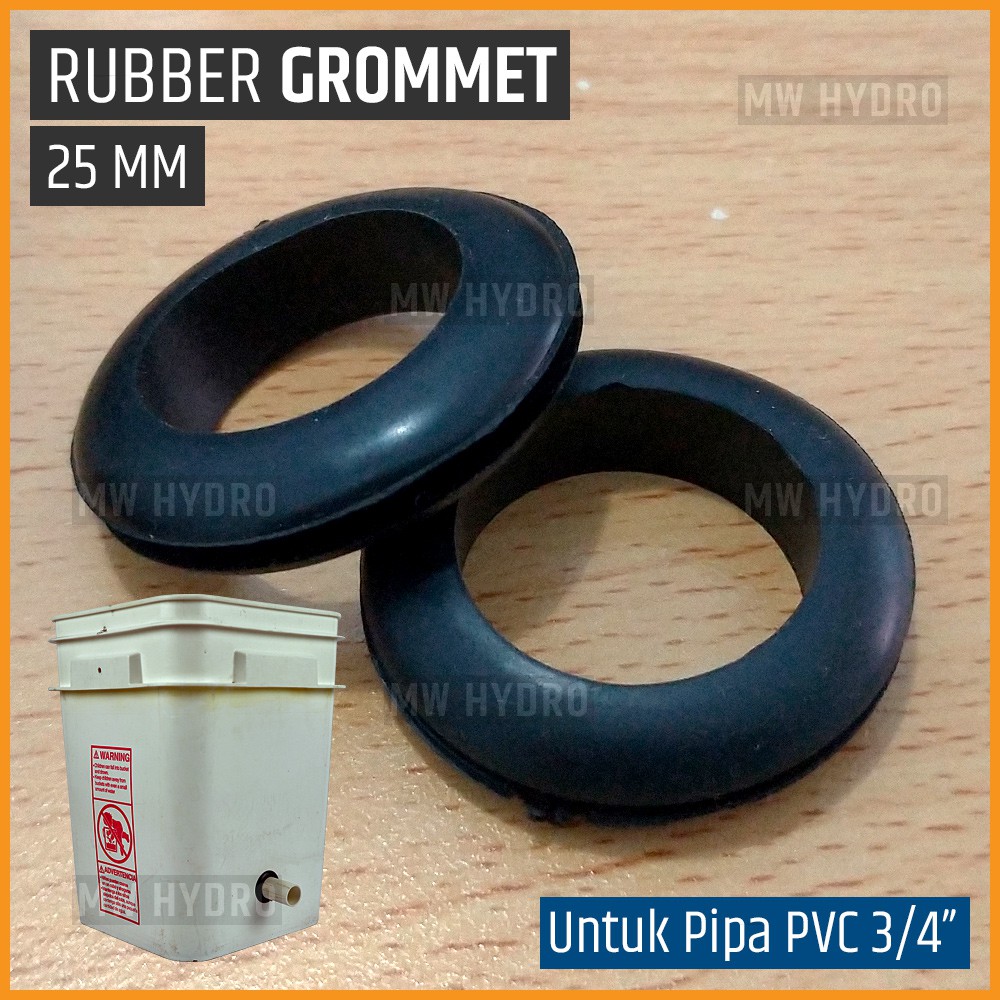 HITAM 25mm Rubber Grommet For 3/4 Inch PVC Pipe, Black/Black Shopee Philippines