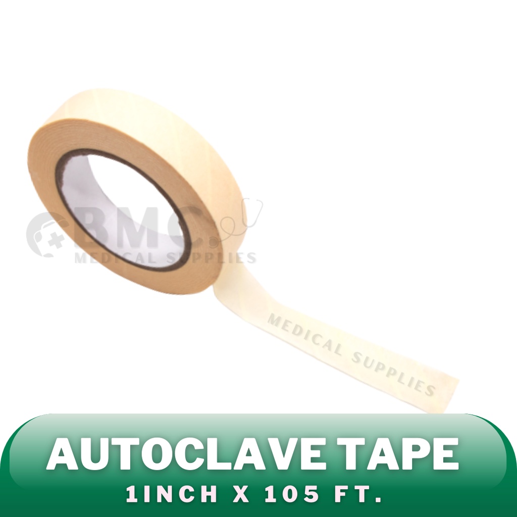 Autoclave Tape Indicator (1inch, 1/2inch & 3/4 inch) Sterile Shopee