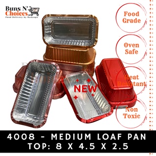 Buns N' Choices] 11550 - 8x8 Square Aluminum Foil Pan with Plastic Lids 10  Sets