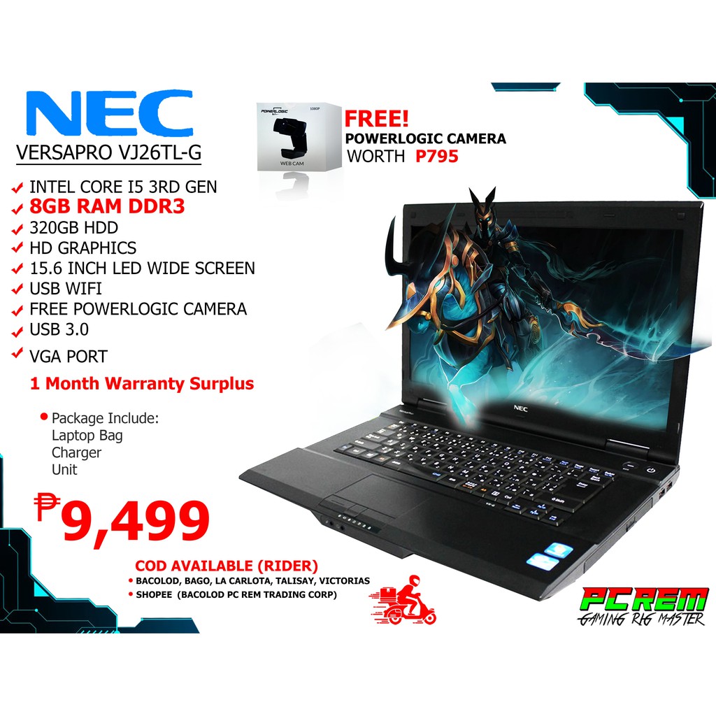 NEC VERSAPRO VJ26TL-G I5 3RD GEN 8GB RAM 320GB HDD | Shopee