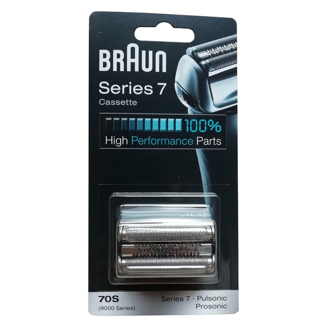 Braun 70S Series 7 Electric Shaver Replacement Shaving Head ( Silver ...