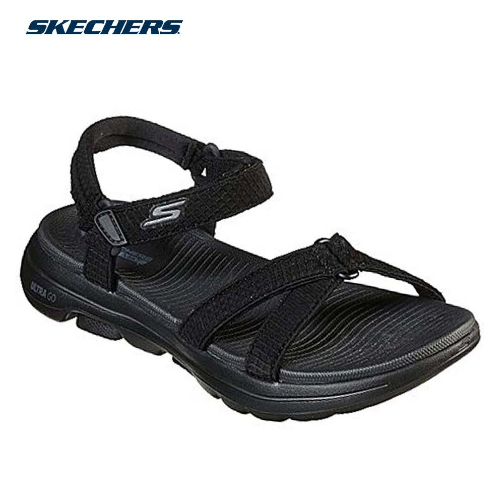 Skechers Women Go Walk 5 - Jet Set Slippers (Black) | Shopee Philippines