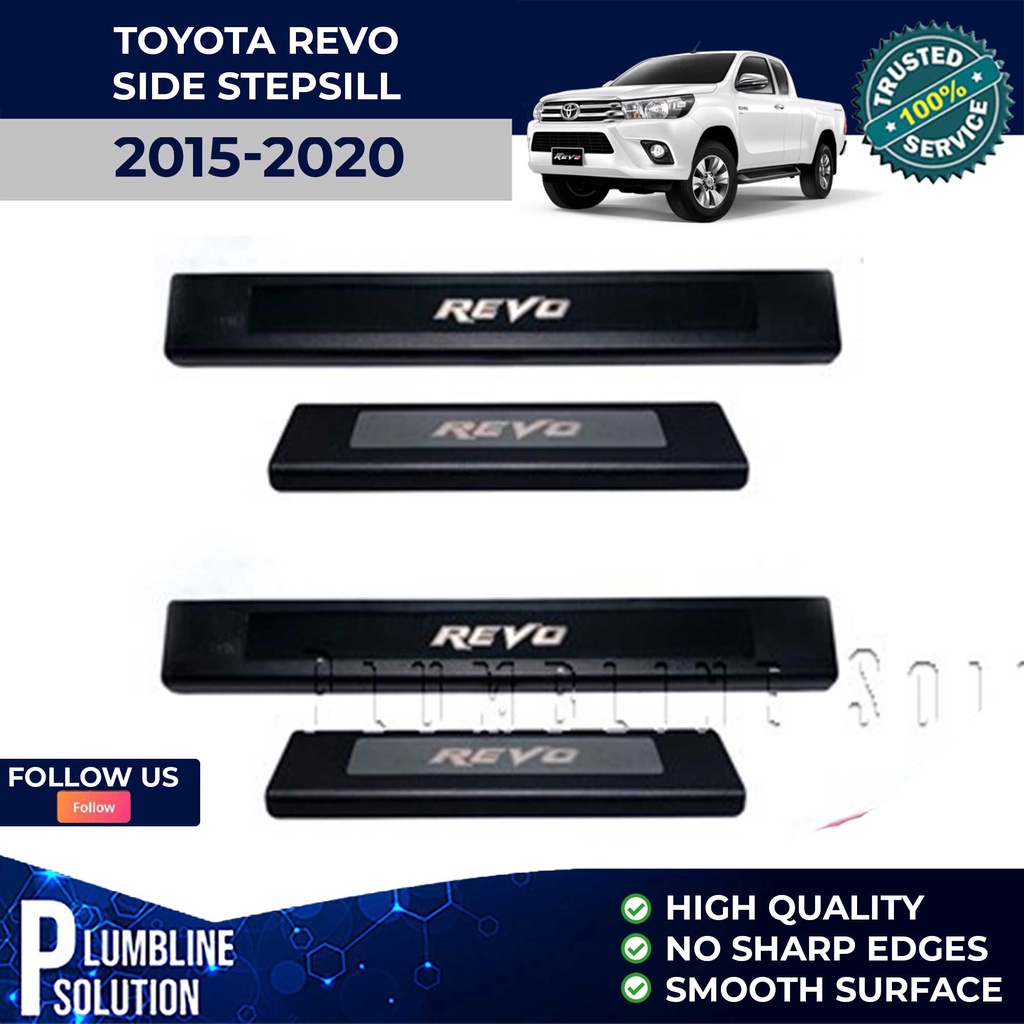 Toyota Hilux / Revo 2016 - 2023 Side Stepsill / Door Step Sill / 2 ...