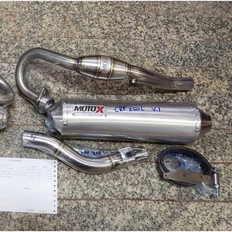 MOTOX FULL EXHAUST PIPE FOR HONDA CRF 250L/250RALLY Shopee Philippines
