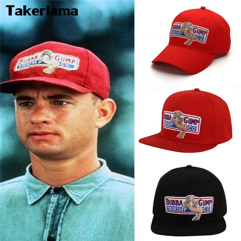 TOSSPER 1pc Berretto Baseball Registrabile Bubba Gump Shrimp Berretto Baseball Ricamato Cappelli di Snapback di Sport Che Funziona Berretti Uomo