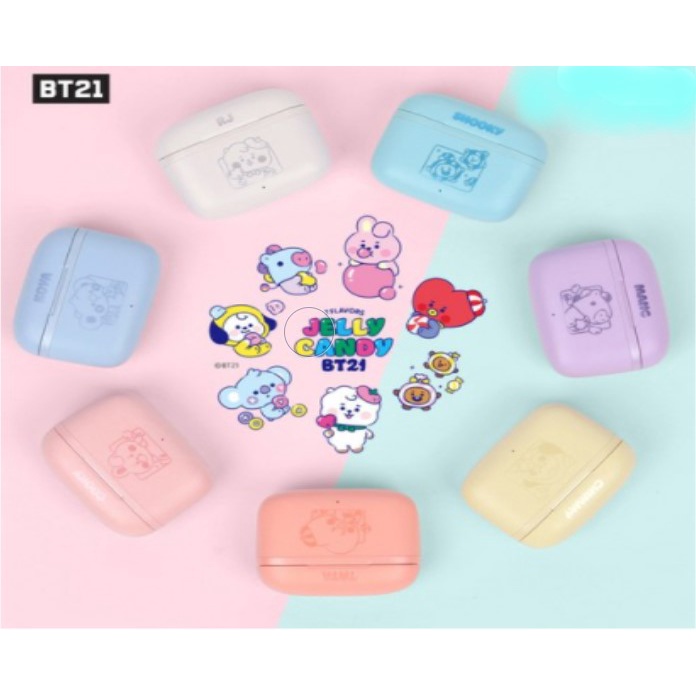 BTS earphones. Jelly candy baby wireless Bluetooth earphones 7 types