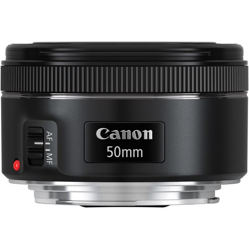 Canon EF 50mm f/1.8 STM レンズ +JJC 吊れる LH-68II
